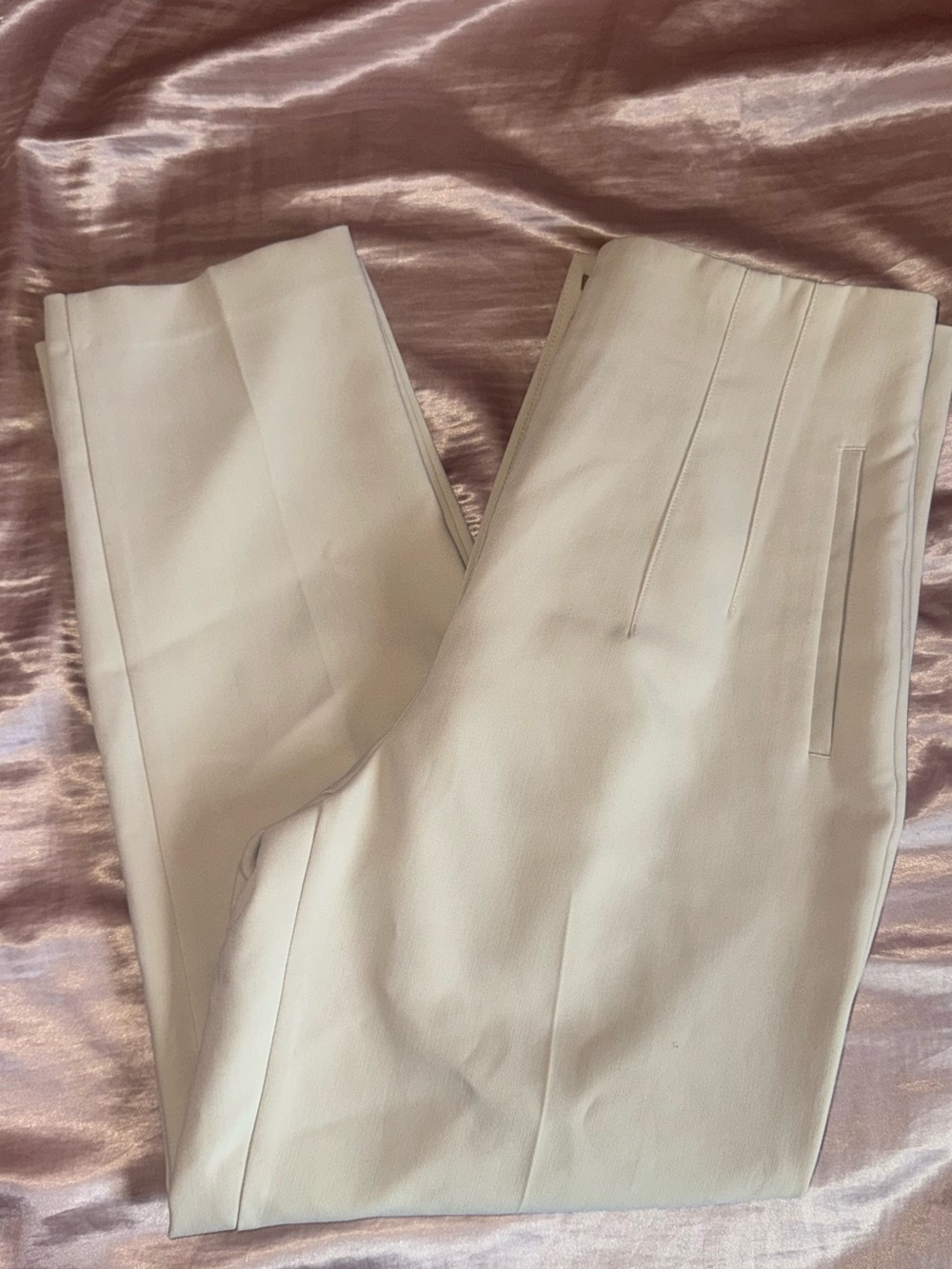 Zara Men's Dress Pants in Off-White